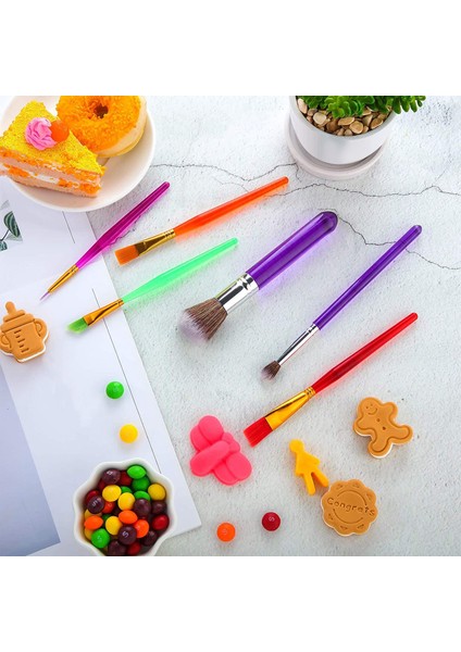 Adet Kek Dekorasyon Fırçaları Alet Seti Çerez Fırçaları Malzemeleri (Yurt Dışından) fırsatları