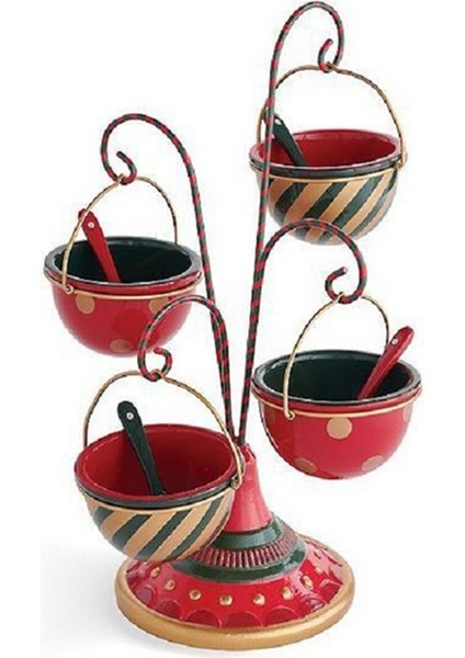 Noel Aperatif Standı Reçine Yemek Servis Tepsisi Cupcake Tutucu Kase B (Yurt Dışından)