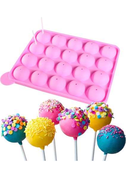 Lolipop Kurabiye Şeker Makinesi Pop-Lolipop Kalıp Çubuk Tepsi Kek Kalıbı (Yurt Dışından)