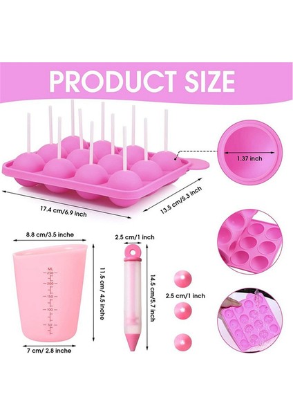 Lolipop Kurabiye Şeker Makinesi Pop-Lolipop Kalıp Çubuk Tepsi Kek Kalıbı (Yurt Dışından)