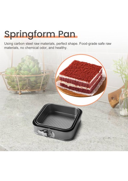 Kare Kelepçeli Tatlı Tavası Yapışmaz Sızdırmaz Kek Tavası (Yurt Dışından) fırsatları