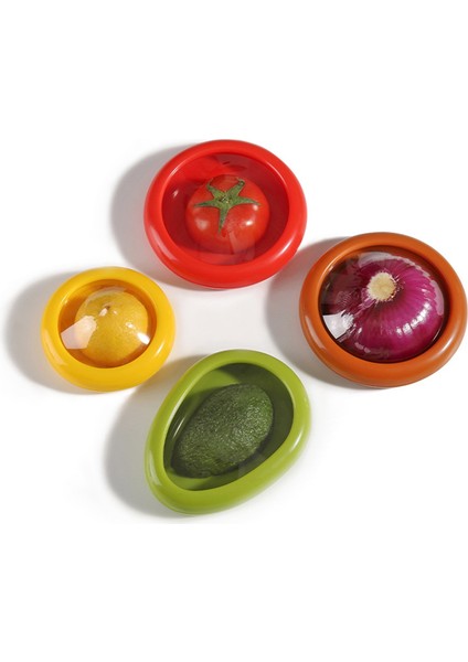 Avokado Limon Domates Tasarrufu ve Depolama Gıda Saklama Kutusu Için 4pcs Pod (Yurt Dışından)