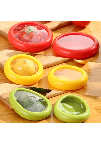 Avokado Limon Domates Tasarrufu ve Depolama Gıda Saklama Kutusu Için 4pcs Pod (Yurt Dışından)