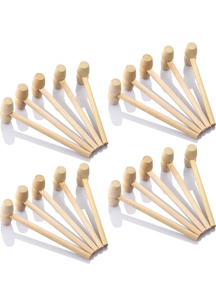 20 Adet Ahşap Çekiç, Çikolata Için Ahşap Çekiç, Çok Amaçlı Katı (Yurt Dışından)