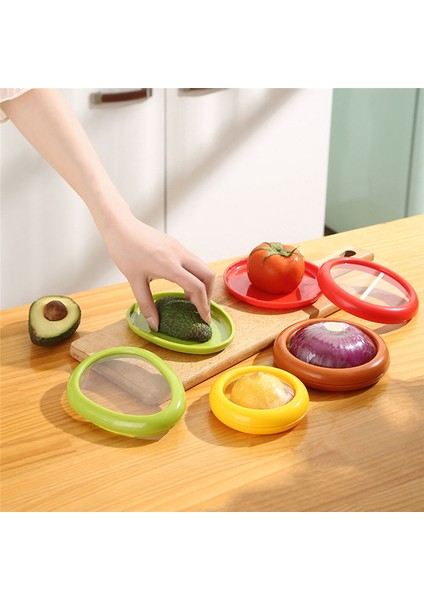 Avokado Limon Domates Tasarrufu ve Depolama Gıda Saklama Kutusu Için 4pcs Pod (Yurt Dışından)