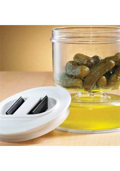 Turşu Kavanozu Kuru ve Islak Dispenser Turşu ve Zeytin Kum Saati Kavanozu (Yurt Dışından) fırsatları