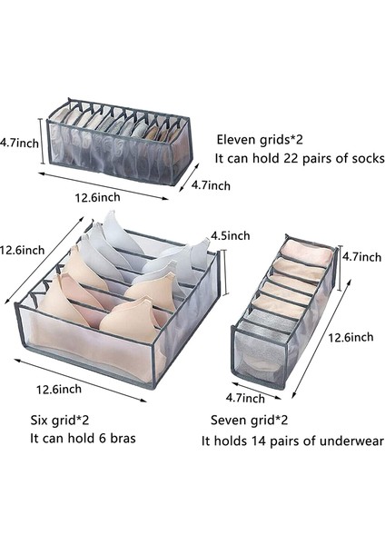 Adet Bölmeli Saklama Kutusu Sütyen Çorap Külot Külot Için Fit (Yurt Dışından)