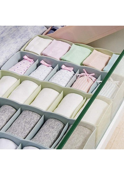 Plastik Organizatör Kravat Sütyen Çorap Kozmetik Çekmece Saklama Kutuları (Gri) (Yurt Dışından) fırsatları