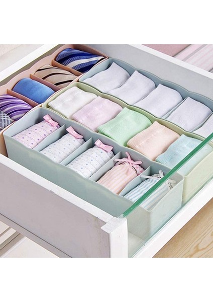Plastik Organizatör Kravat Sütyen Çorap Kozmetik Çekmece Saklama Kutuları (Gri) (Yurt Dışından) indirimleri