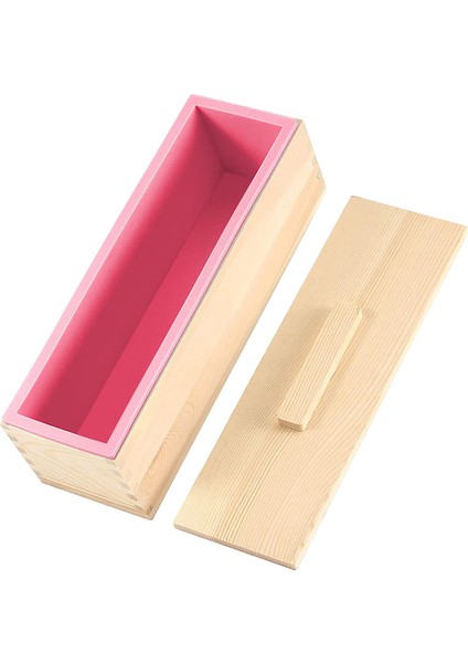 2'li Paket 42OZ Ahşap Kutulu Pembe Sabun Kalıpları (Yurt Dışından) modelleri