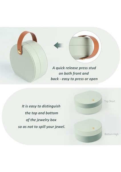 Mücevher Kutuları Seyahat Mücevher Kutusu Mücevher Organizatör Saklama Kutusu -A (Yurt Dışından) indirimleri