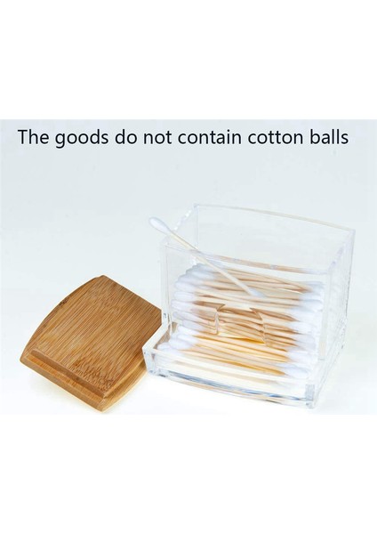 Kapaklı Pamuklu Çubuk Saklama Kutusu, Pamuk Topu/çubuk Dispenseri, Kavanoz Kutusu (Yurt Dışından) fırsatları