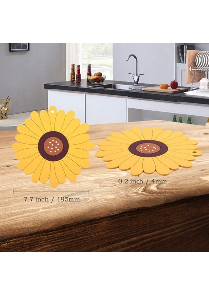 Adet Trivet Yalıtım Pedleri, Isıya Dayanıklı, Yalıtımlı, Esnek, Sağlam, Kaymaz Sıcak Pedler ve Bardak Altlığı (Yurt Dışından)