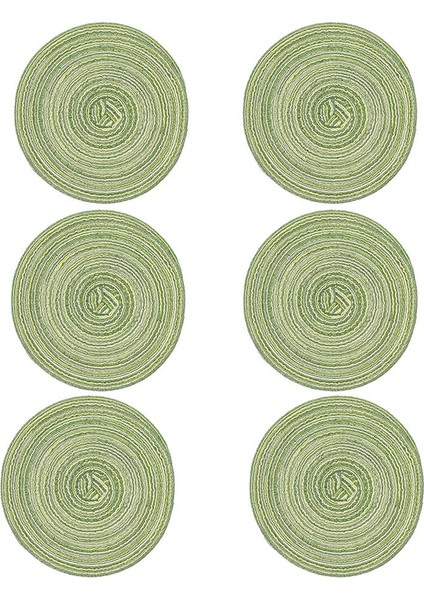 Adet Pot Trivet Büyük Örgülü Dokuma Trivet Coaster, Trivet Pad Yeşil (Yurt Dışından)