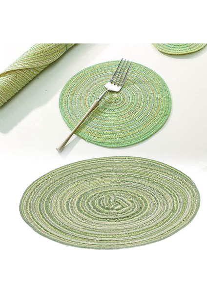 Adet Pot Trivet Büyük Örgülü Dokuma Trivet Coaster, Trivet Pad Yeşil (Yurt Dışından)