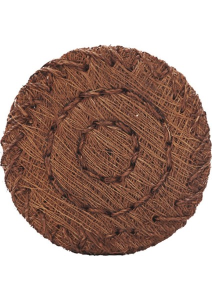 Kalın Kahverengi Mat Çay Seti Pot Mat, Kahverengi Saç Dokuma Potholder (Yurt Dışından)