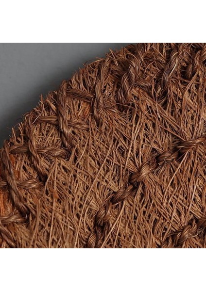 Kalın Kahverengi Mat Çay Seti Pot Mat, Kahverengi Saç Dokuma Potholder (Yurt Dışından)