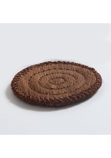 Kalın Kahverengi Mat Çay Seti Pot Mat, Kahverengi Saç Dokuma Potholder (Yurt Dışından)