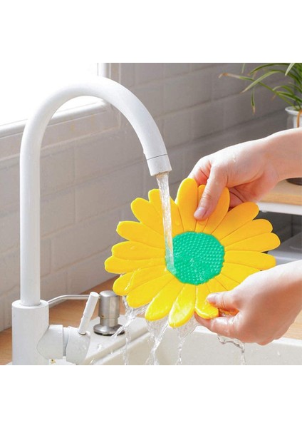 Adet Silikon Nihale Mat, 7,5 Inç Çiçek Şekli Servis Altlığı, (Bej) (Yurt Dışından)