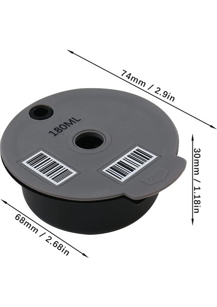 Yeniden Kullanılabilir Kahve Kapsülleri,bosch-S Tassimo Makineleri IÇIN,180ML (Yurt Dışından) fiyatları