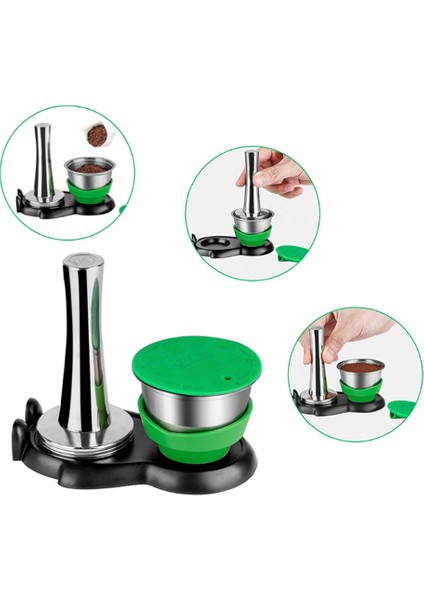 Dolce-Gusto Için Yeniden Kullanılabilir Sadece Kahve Tutucu Kapsülsüz Yeşil (Yurt Dışından)