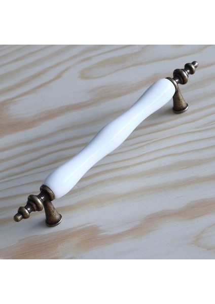 Gerçek Porselen Antik Sarı Beyaz 128 mm Kulp Mobilya Mutfak Kulplar Dolabı Çekmece Dolap Kapak Kulpu fiyatları
