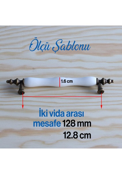 Gerçek Porselen Antik Sarı Beyaz 128 mm Kulp Mobilya Mutfak Kulplar Dolabı Çekmece Dolap Kapak Kulpu indirimleri