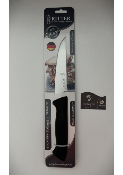 Rıtter Genel Kullanım Mutfak Bıçağı 15 cm Siyah