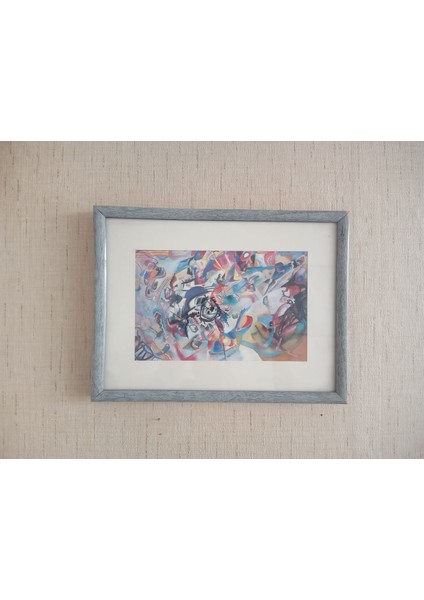 Wassıly Kandinsky Çerceveli Duvar Tablosu 28 x 21 cm modelleri
