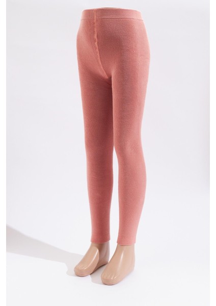 İçi Havlu Çocuk Tayt Faded Pembe