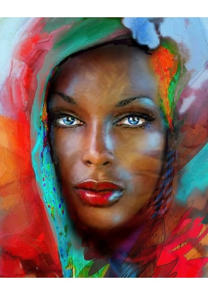 Canvas Esrarengiz Bir Bakıs Sayılarla Boyama Seti Kasnaklı