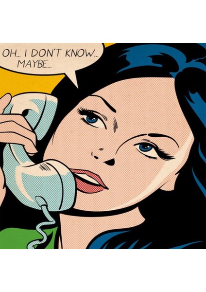 Canvas Popart Maybe Sayılarla Boyama Seti Kasnaklı