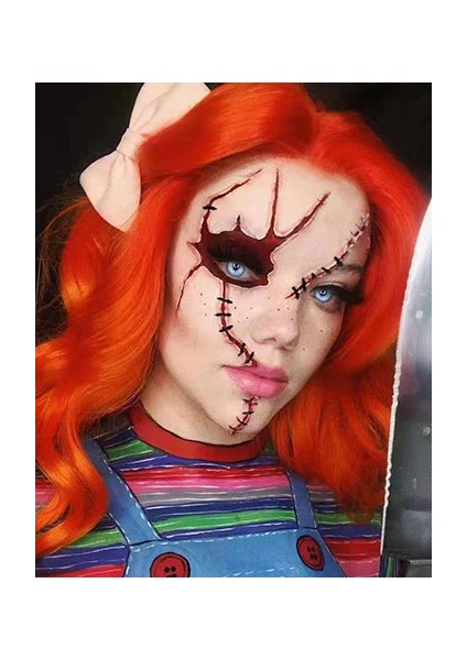 Canvas Turuncu Saç Günü Sayılarla Boyama Seti Kasnaklı