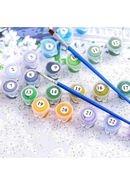 Hobby Mutluluğun Resmi Sayılarla Boyama Seti Rulo