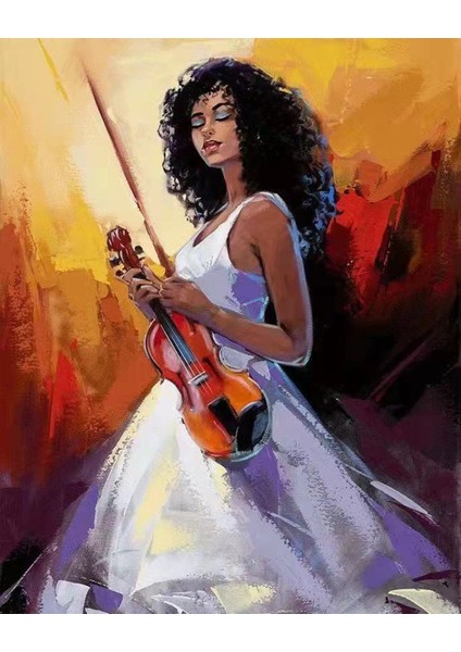 Hobby Huzurlu Kemancı Sayılarla Boyama Seti Rulo