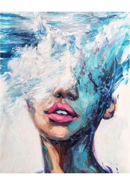 Canvas Kusursuz Sayılarla Boyama Seti Kasnaklı