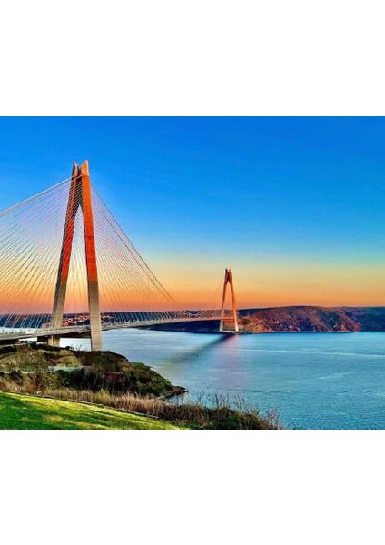 Canvas Köprü Sayılarla Boyama Seti Kasnaklı