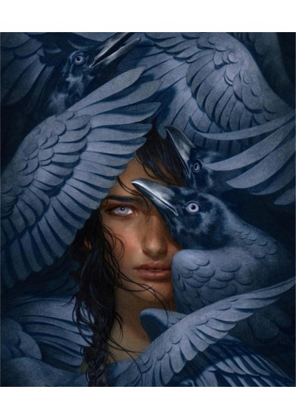 Hobby Güzel Kadın ve Kuşlar Sayılarla Boyama Seti Rulo