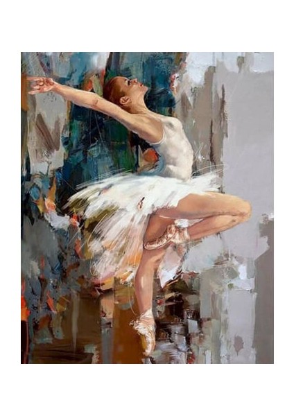 Canvas Balenin Gizemli Durusu Sayılarla Boyama Seti Kasnaklı