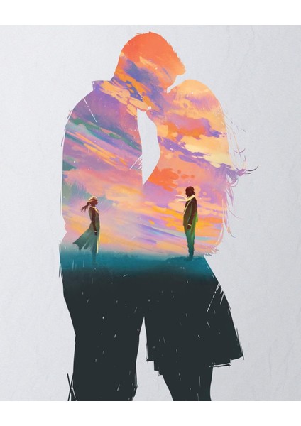 Canvas Içimizdeki Düsünceler Sayılarla Boyama Seti Kasnaklı