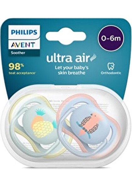 Philips Avent Ultra Air Emzik 0-6 Ay 2li Kız SCF085/12