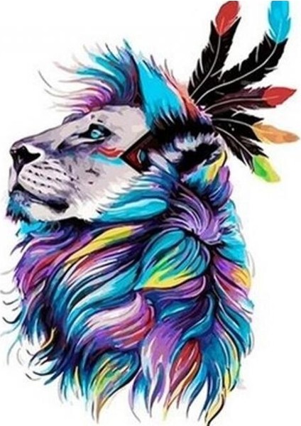 Hobby Kaptan Aslan Sayılarla Boyama Seti Rulo