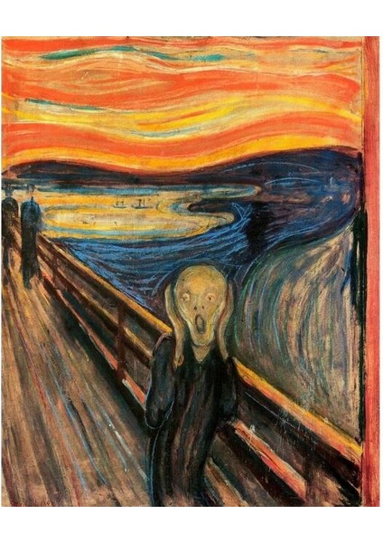 Canvas Çığlık Sayılarla Boyama Seti Kasnaklı