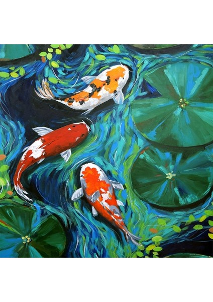 Canvas Gün Batımı ve Merdiveni Sayılarla Boyama Seti Kasnaklı