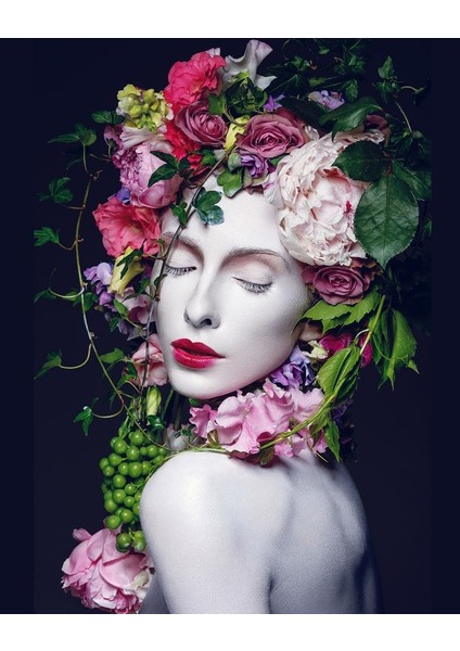 Hobby Kadının Çiçek Duruşu Sayılarla Boyama Seti Rulo