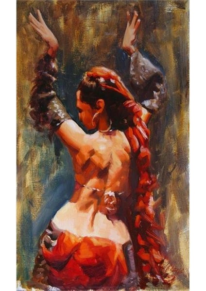 Hobby Mistik Dans Sayılarla Boyama Seti Rulo