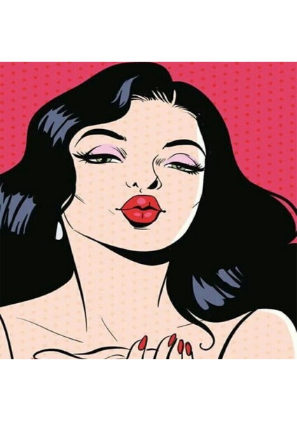 Hobby Popart Kiss Sayılarla Boyama Seti Rulo