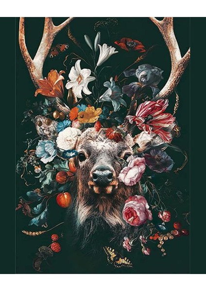 Hobby Geyiğin Çiçekleri Sayılarla Boyama Seti Rulo