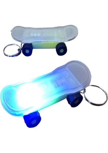 4 Adet Işıklı Parmak Kaykay Anahtarlık Yeni Nesil Stres Oyuncak Kay Kay Finger Finger Skateboard modelleri