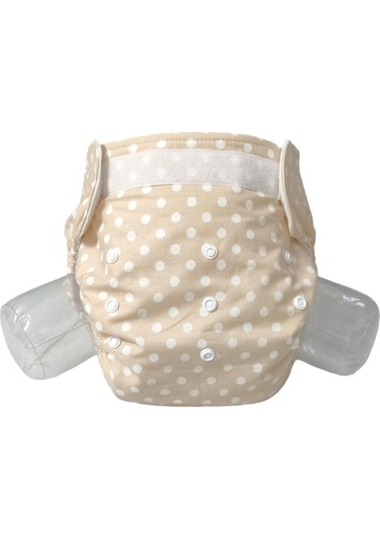 Baby Ybb Yıkanabilir Bebek Bezi Cepli Puantiyeli  Desen  Cırt  Cırtlı 8 - 18 kg